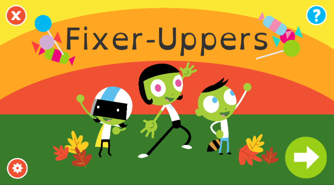 Fixer-Uppers Title Screen
